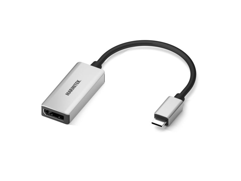 Marmitek USB-C to Displayport adapter - With a bandwidth of 21.6 Gbps, it is suitable for Ultra HD 4K60 resolution (3840 x 2160/60 Hz)