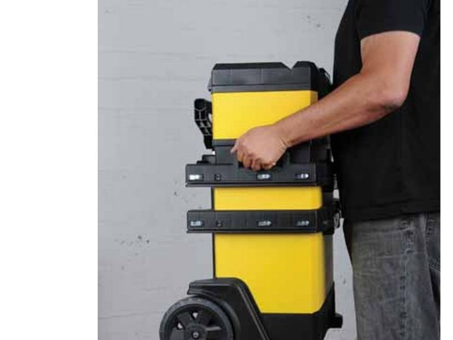Værktøjsvogn Pro gul/metal 57,9 x 36,7 x 75,9 cm, Stanley 1-95-621