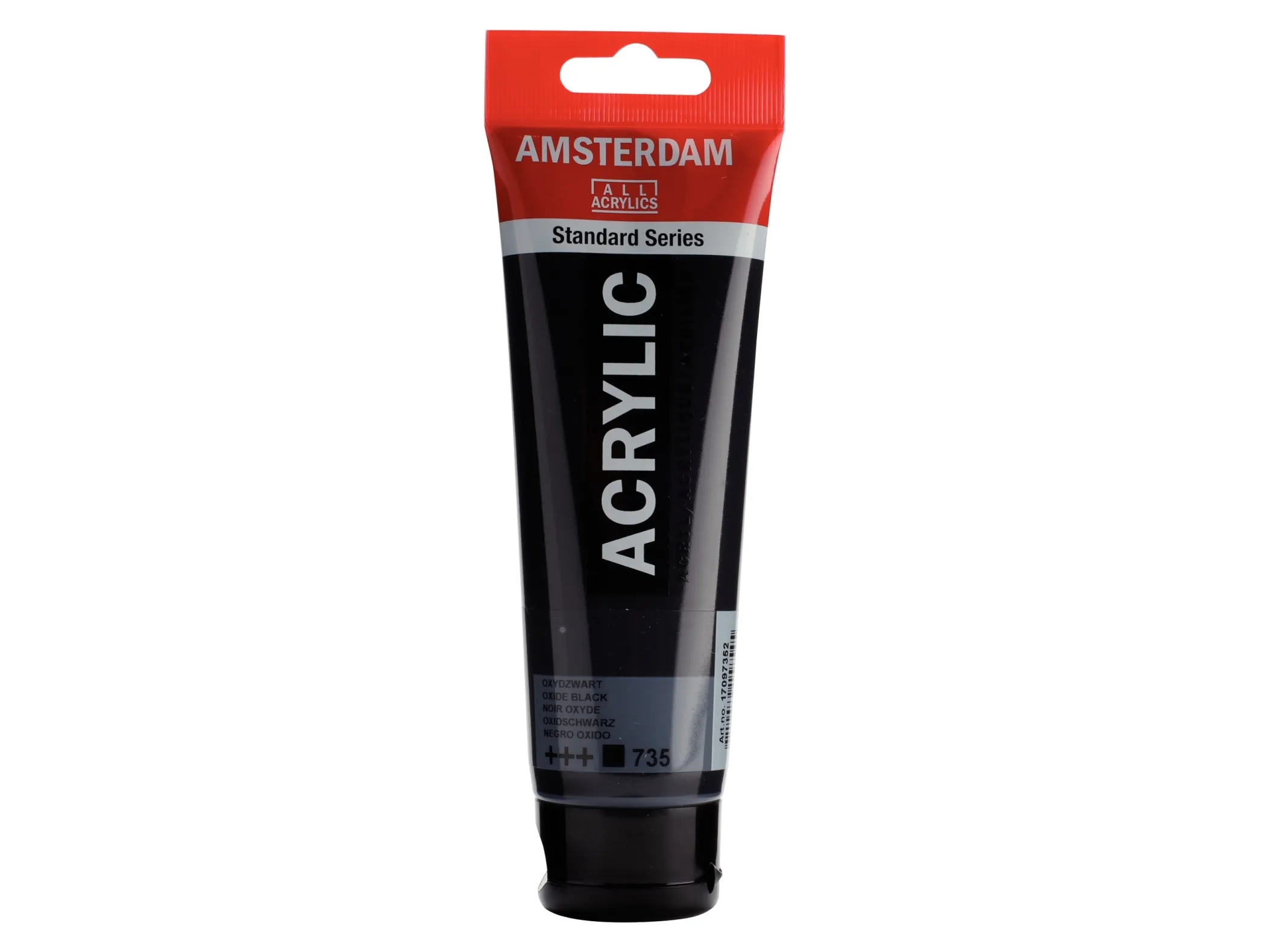Amsterdam Standard Series Acrylic Tube Oxide Black 735 | Skola & Hobby - Konstmaterial - Akryl & Akvareller | GameStuff