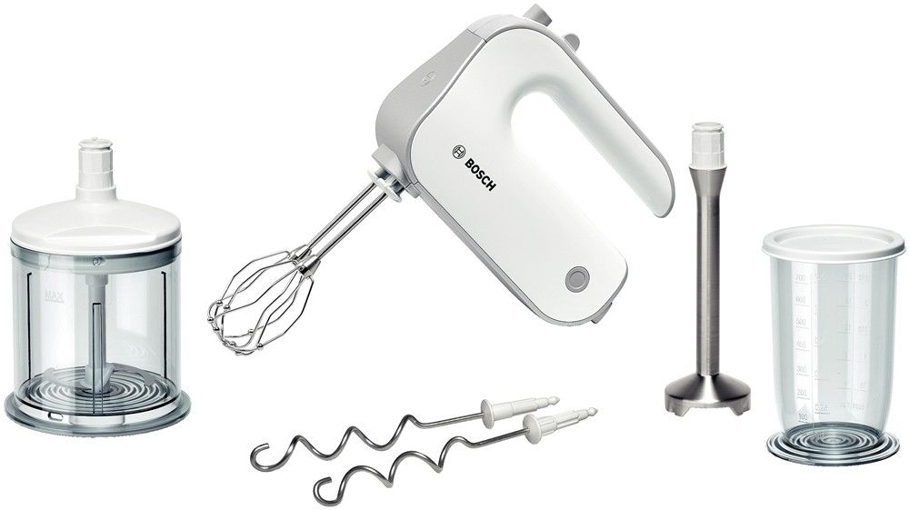 Bosch Bosch Styline MFQ4080 håndmixer og stavblender-sæt Hvid/Sølv