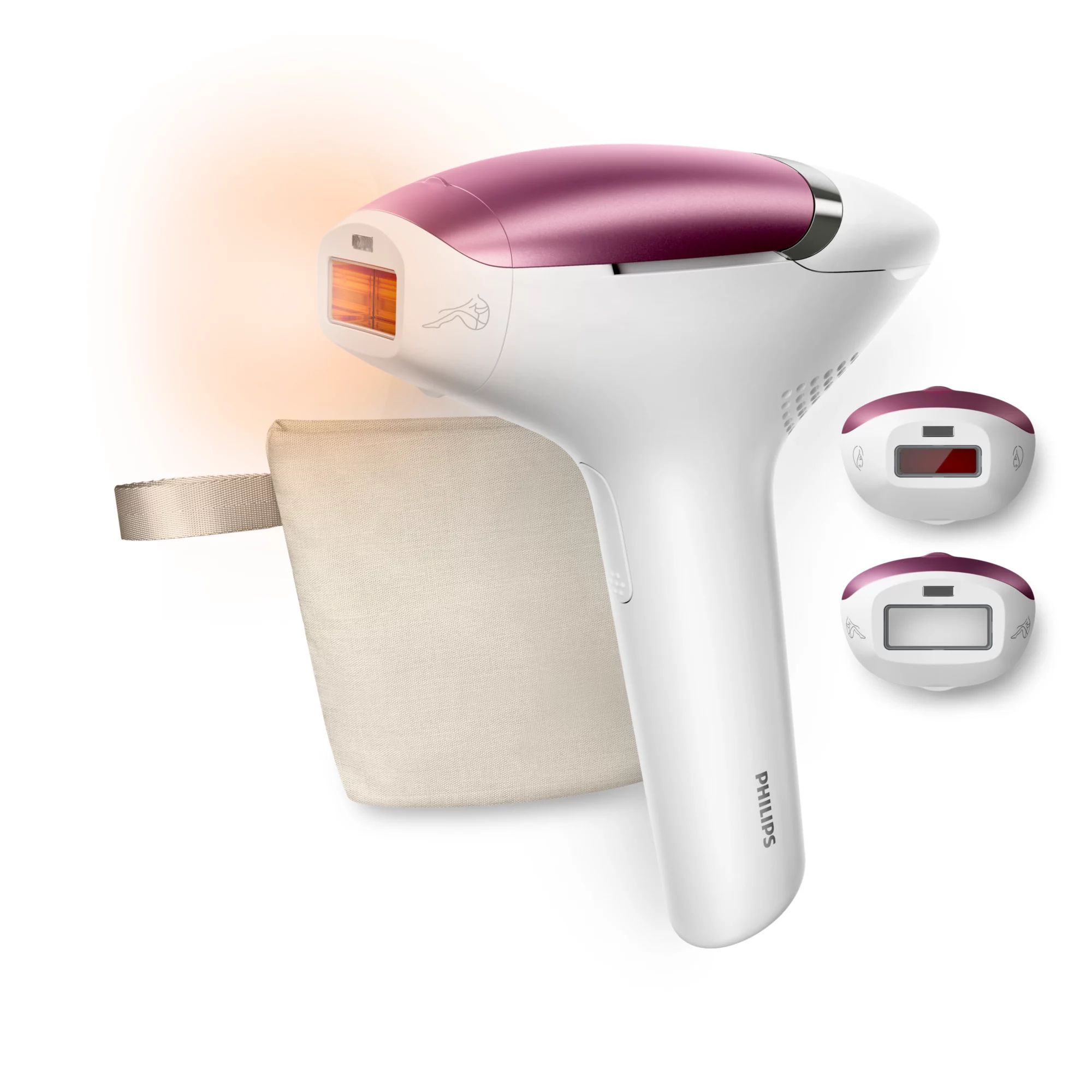 Philips BRI934 - Lumea IPL 8000 Series BRI934/00 IPL-hårfjerningsenhed med SenseIQ, Intenst pulserende lys (IPL), Hvid, Lyserød, Vekselstrøm, 100 - 240 V, 19.5 V
