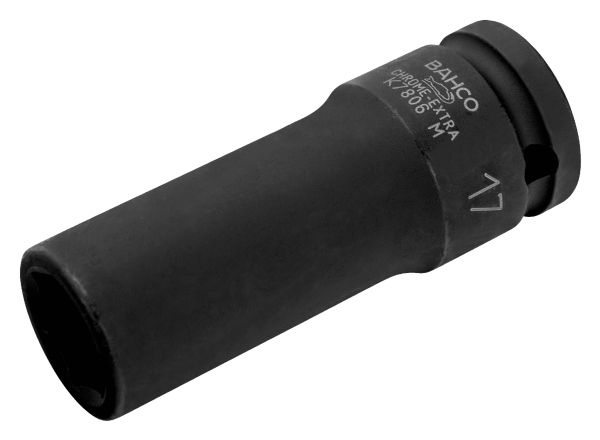 Bahco K7806M-19, Krafttop, Sort, 1 hoved(er), 1/2, Metric, 19 mm