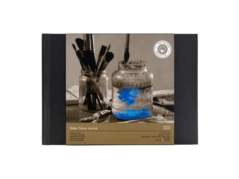Rembrandt Watercolour journal A5 (25% cotton) 14.8 x 21 cm, 200 g, 30 sheets | Skola & Hobby - Konstmaterial - Papper | GameStuff
