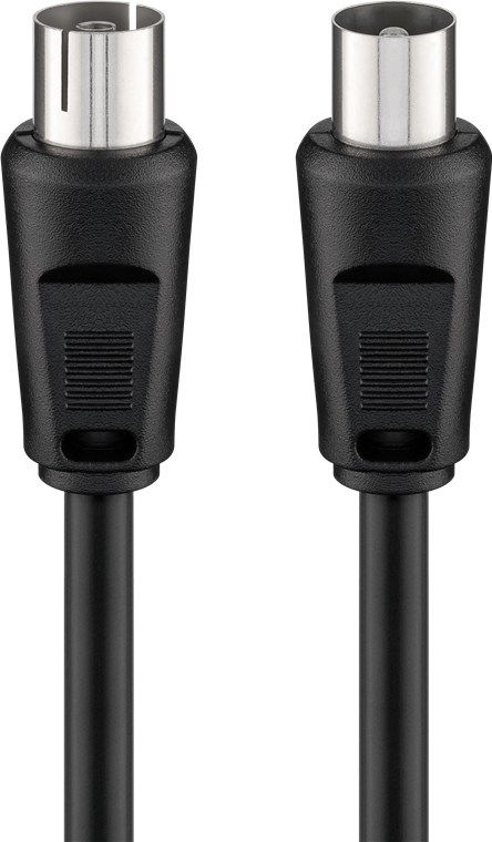 Goobay Coaxial Cable, 7.5M, 7,5 M, Koaksial, Koaksial, Sort