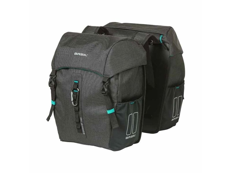 Basil Discovery 365D, Hinten, Fahrradtasche, Polyester, Schwarz, 18 L, 10 Kg