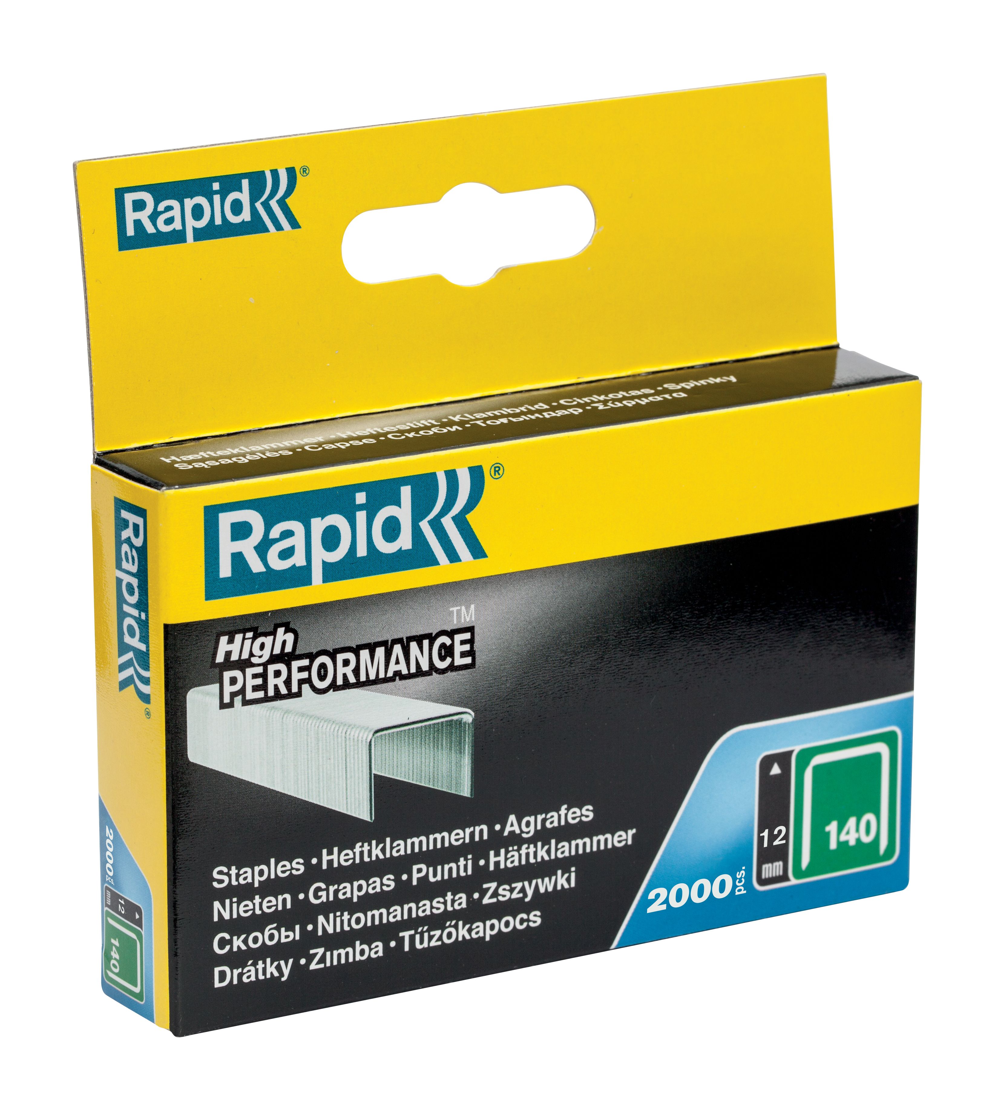 Staples Radpid Nr. 140/2 – Breitdrahtklammern – 12 mm – 2000 Stück/Packung