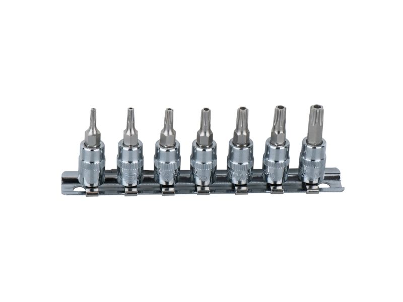 Ks Tools 918.1460, Steckschlüssel-Satz, 1/4 Zoll, Metrisch, 7 Kopf/Köpfe, T10,T15,T20,T25,T27,T30,T40, 160 G