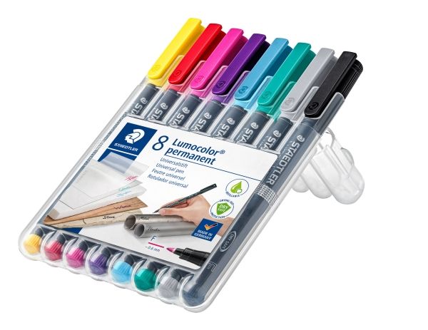 Staedtler Lumocolor Permanent Pen 318, 8 Stk