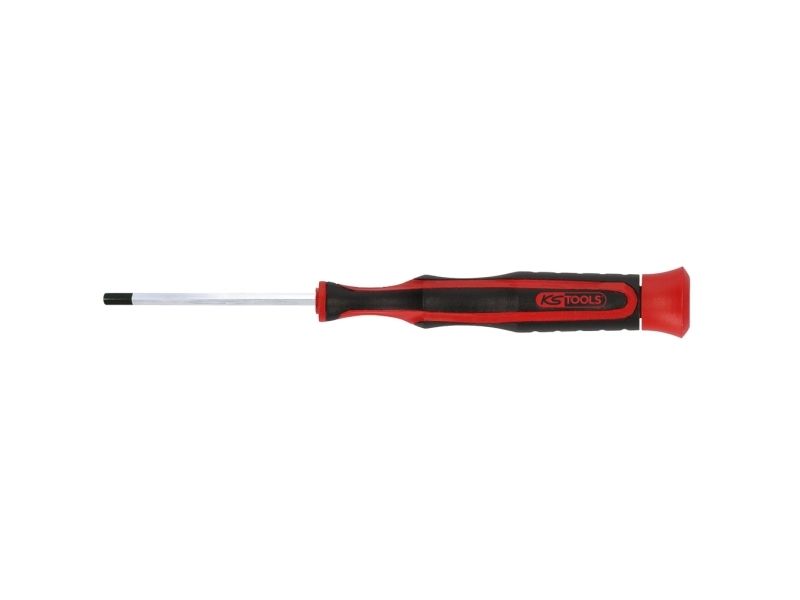 KS Tools 500.7148 Elektronik og finmekanik Indvendig sekskants-skruetrækker Nøglevidde (tommer): 3/32 tommer Klinge-længde: 50.0 mm Mål, længde: 145 mm