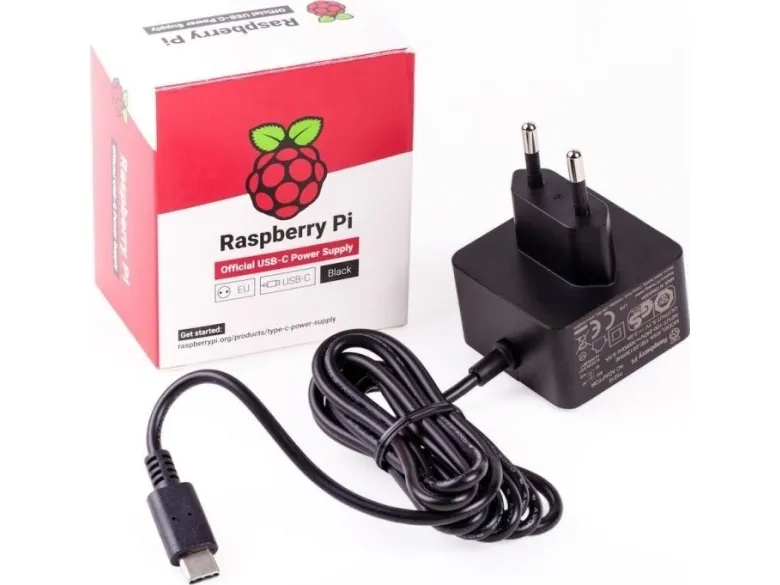 Raspberry Pi - Strömadapter - AC 100-240 V - 15.3 Watt - Europa - svart - för Raspberry Pi 4 Model B | Datorer & Surfplattor - Stationära datorer - Raspberry PI | GameStuff