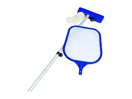 Pool rengøringssæt med teleskopstang og støvsuger