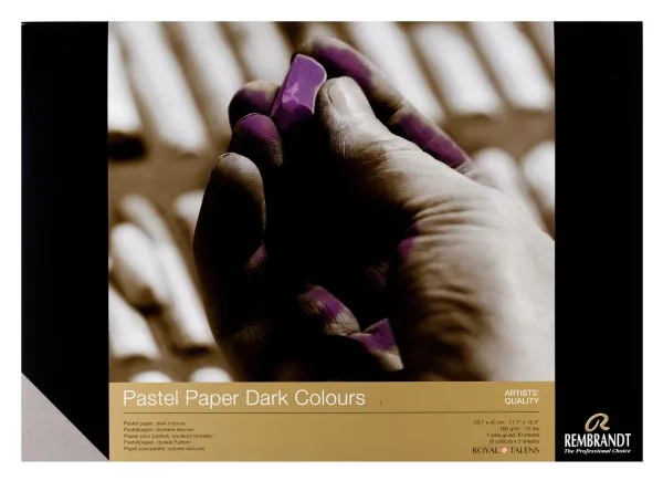 Rembrandt Pastellipaperilehtiö Tumma | 42 x 29,7 cm (A3), 160 g, 30 arkkia