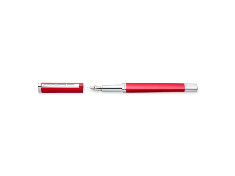 Staedtler triplus 474, Rød, Påfyldningssystem til patron, Blå, Metal, Rustfrit stål, Fin