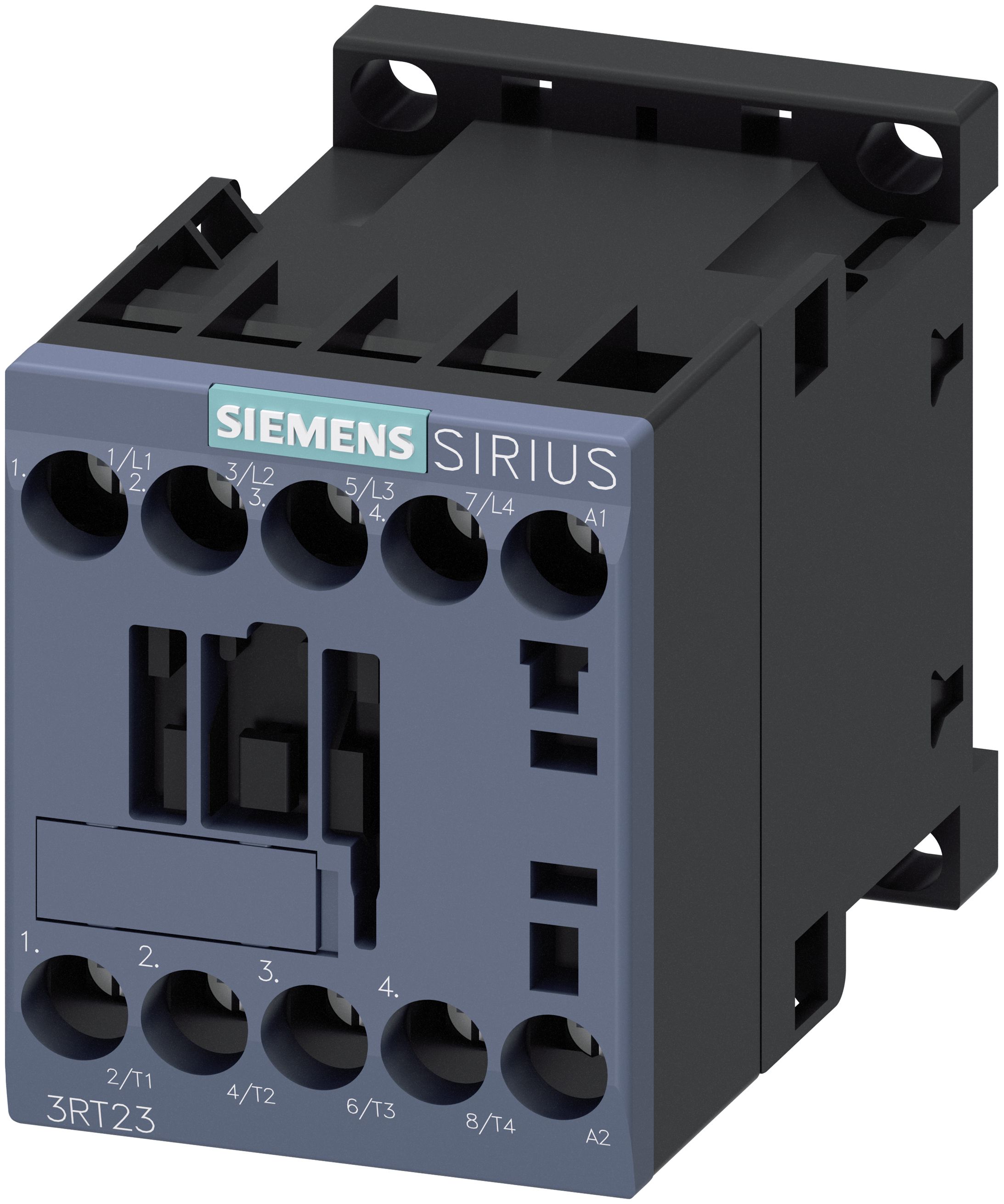 Siemens 3Rt2317-1Ak60, Sort, Ip20, Tyskland, 120 V, 50 - 60 Hz, 45 Mm