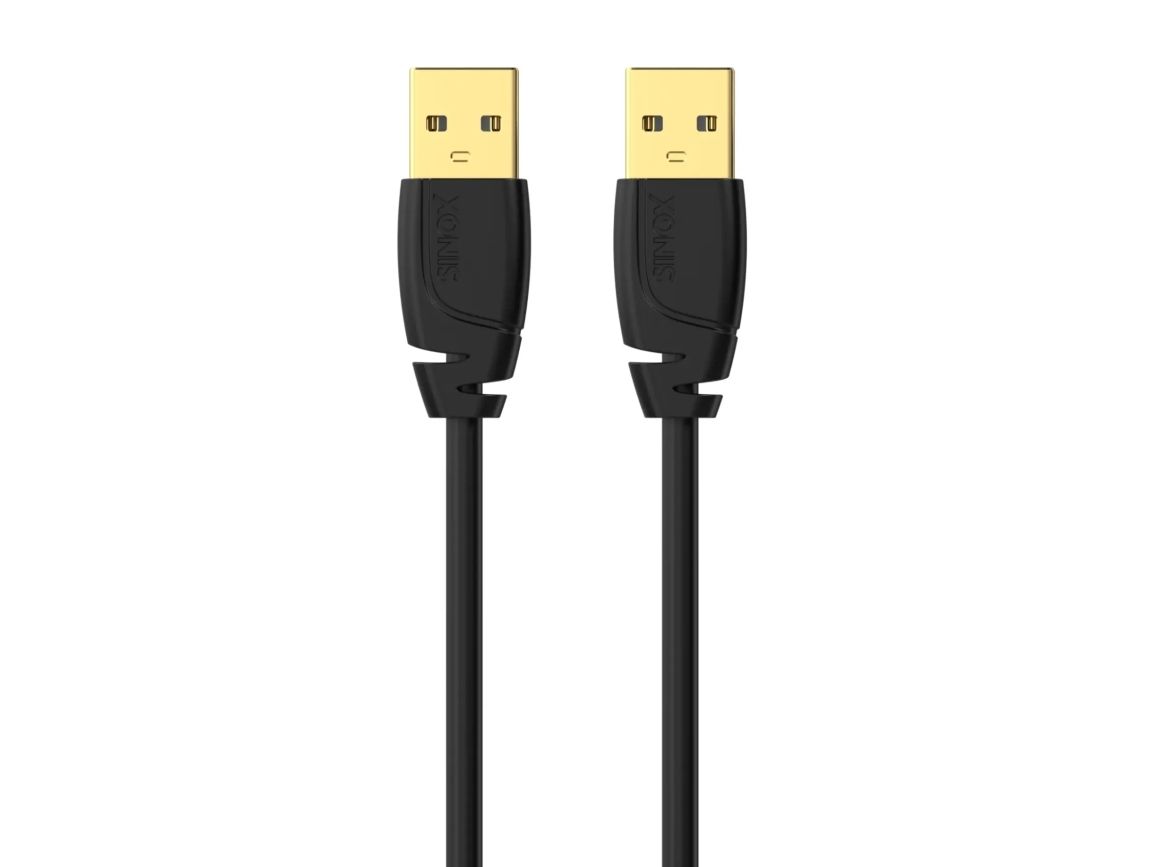 Sinox SOC04802, 2 m, USB A, USB A, USB 2.0, 0,48 Gbit/sek., Sort