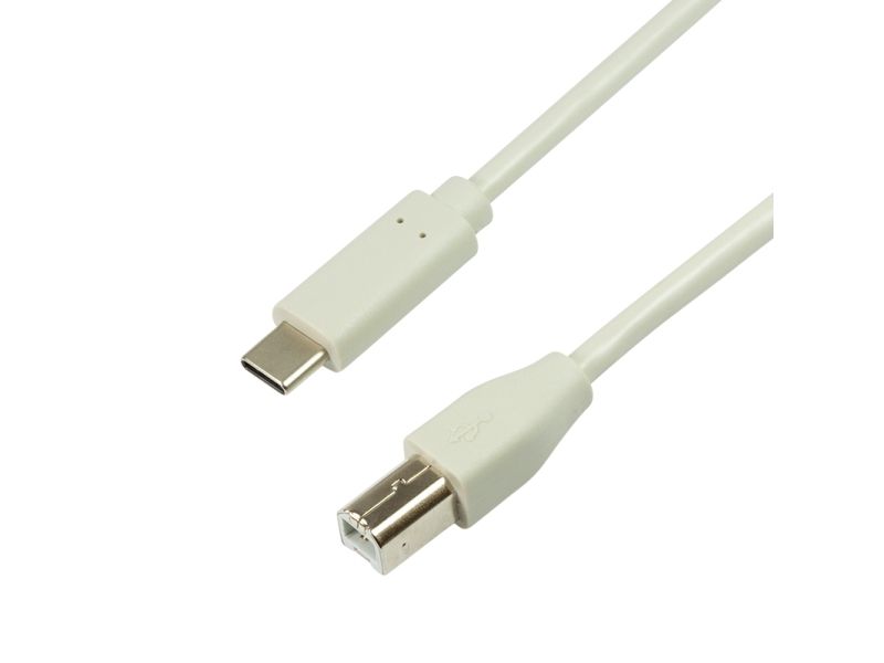 LogiLink CU0161, 2 m, USB C, USB B, USB 2.0, 0,48 Gbit/sek., Grå