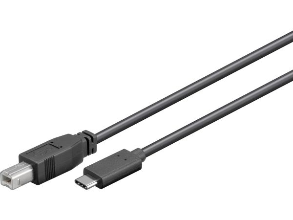MicroConnect - USB-kabel - 24 pin USB-C (han) til USB Type B (han) - USB 3.1 Gen1 - 1 m