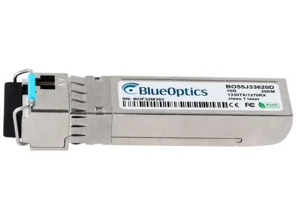 BlueOptics SFP-10G-BX10-D-20-BO, Fiberoptik, 10000 Mbit/s, SFP+, SFP+, BX-D, 20000 m