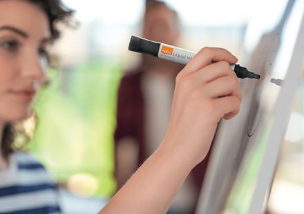 Nobo Whiteboard Marker Rund Spids 3 Mm Hurtigtørrende Blæk, Pakke/10 Stk. Sort