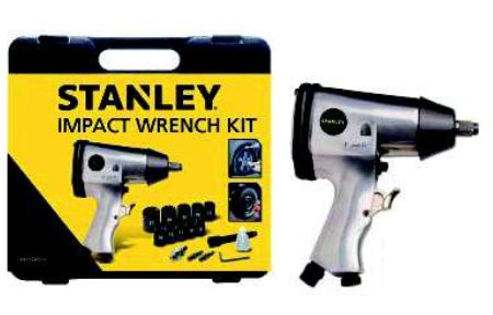 Stanley 160157XSTN, Mutterdragare, Svart, Silver, 1/2, 4600 RPM, 200 l/min, 6 Bar