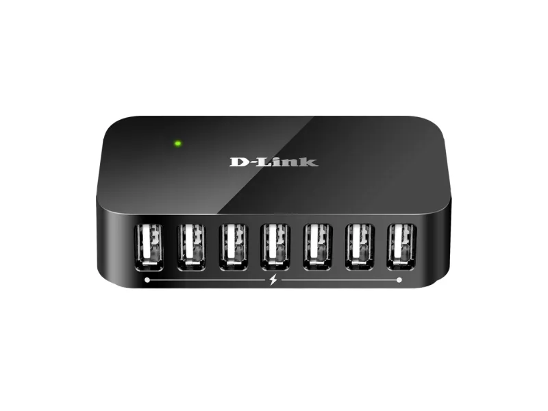 D-Link DUB H7 - Hubb - 7 x USB 2.0 - skrivbordsmodell | Datortillbehör - Kablar & adaptrar - USB-hubbar | GameStuff