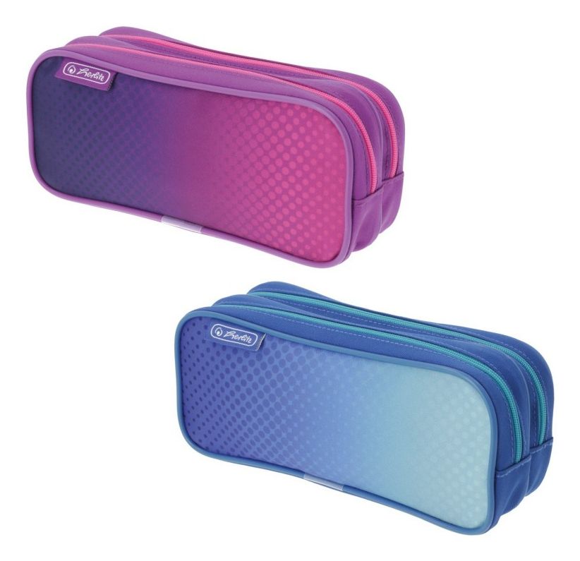 Herlitz 50046454, Weiches Federmäppchen, Polyester, Gemischte Farben, Einfarbig, Drinnen, Junge/Mädchen