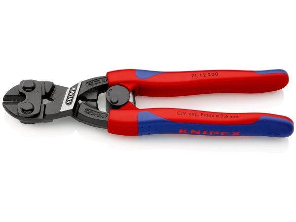 Knipex 71 12 200 SB CoBolt, 5,2 mm, 4 mm, HRC 65, Sort, Blå, Rød, 225 mm, 375 g
