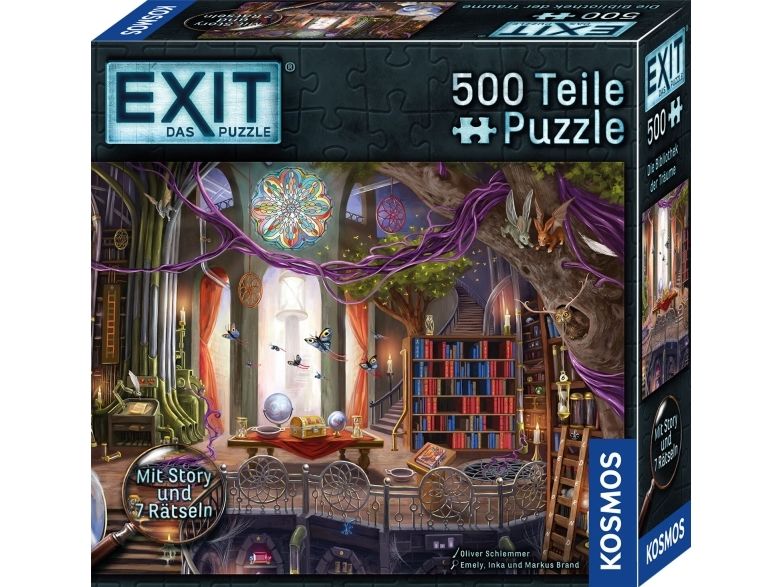 Kosmos Exit - Das Puzzle: Die Bibliothek Der Träume, 500 Stück(E), Landschaft, 10 Jahr(E)