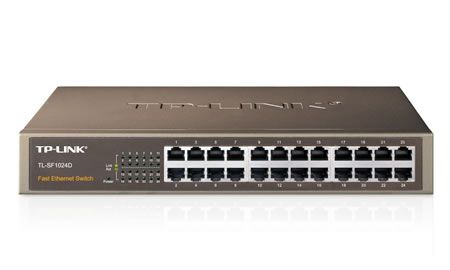 Tp-Link Tl-Sf1024d, Unmanaged, Fast Ethernet (10/100), Rack-Einbau