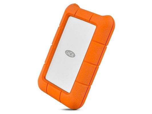 Lacie Rugged Usb-C, 4000 Gb, 2.5 Zoll, 3.2 Gen 1 (3.1 Gen 1), 5400 Rpm, Orange, Silber