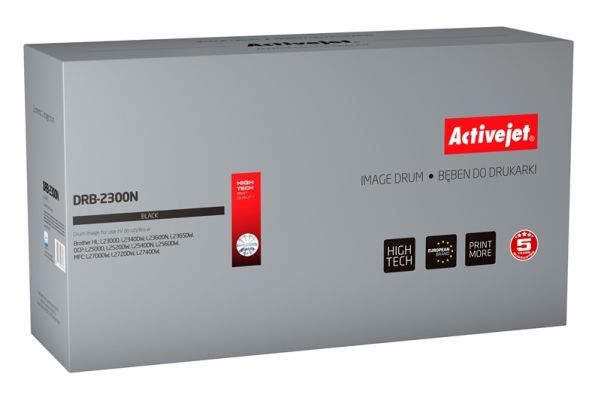 Activejet Drb-2300N Trommel (Ersatz Für Brother Dr-2300 Höchste 12000 Seiten Schwarz), Kompatibel, Brother, Brother Hl: L2300d, L2320d, L2321d, L2305
