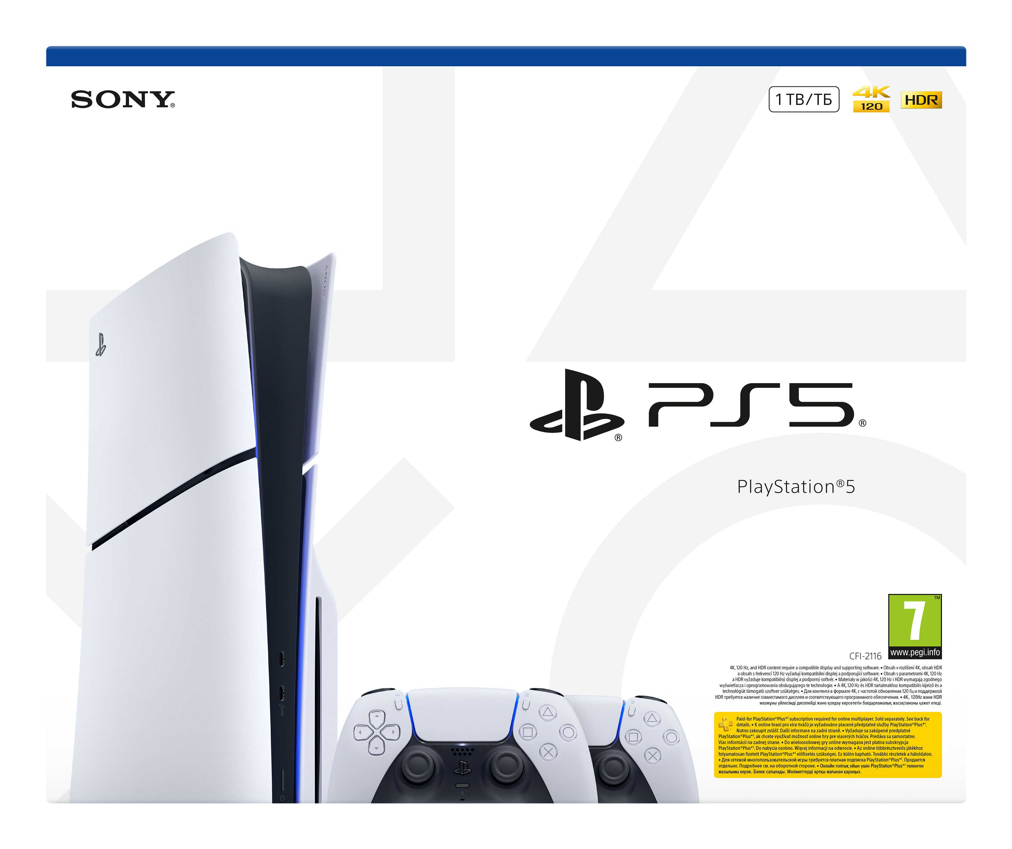 Sony Interactive Entertainment PS719022602, PlayStation 5, Sort, Hvid, 16384 MB, GDDR6, 448 GB/sek., AMD