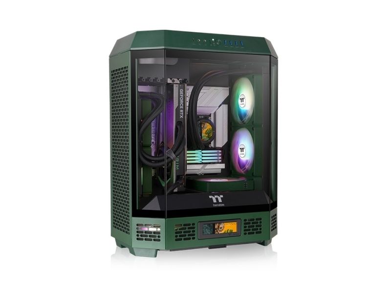 Thermaltake Tower 600, Midi Tower, Pc, Grün, Atx, Micro Atx, Mini-Itx, Spcc, Gehärtetes Glas, Gaming