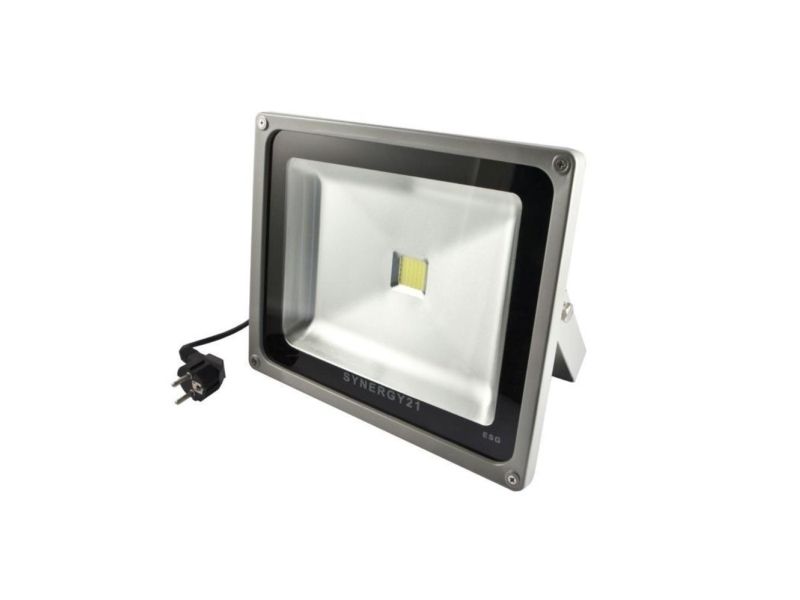 Synergy 21 Led Spot Outdoor Floodlight 30W Black Housing Yellow V2