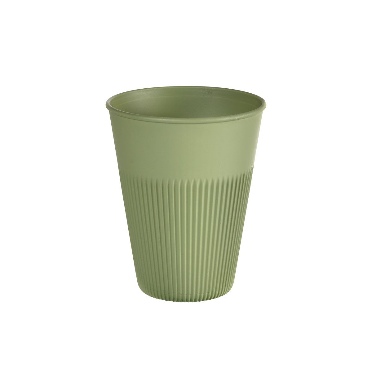 Plastkop, Duni Hot Stripes, 36 cl, grøn, pakke a 10 stk