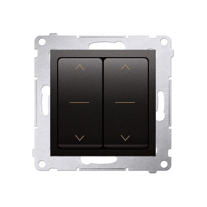 Kontakt-Simon DZW2.01/48, Plast, Anthracit, IP20, 250 V, 10 A, 75 mm