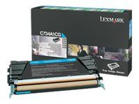 Lexmark Original Toner Cyan 6.000 Sider (C734a1cg) Til C734dn/N/Dw/Dtn, C736dn/Dtn/N, X734de, X736de, X738/De/Dte