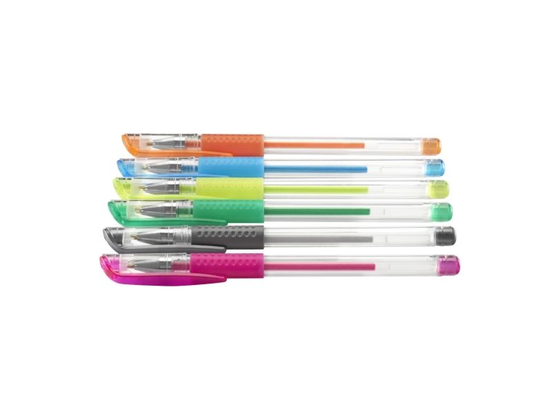 Hama Glitter & Classic, Verschlossener Gelschreiber, Blau, Grün, Orange, Pink, Silber, Gelb, Blau, Grün, Orange, Pink, Silber, Transparent, Gelb, Kun