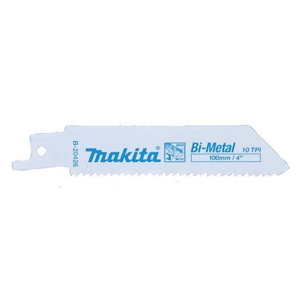 Makita B-20426, Stiksavklinger, Metal, Træ, Bimetal, Blå, 10 cm, 5 stk