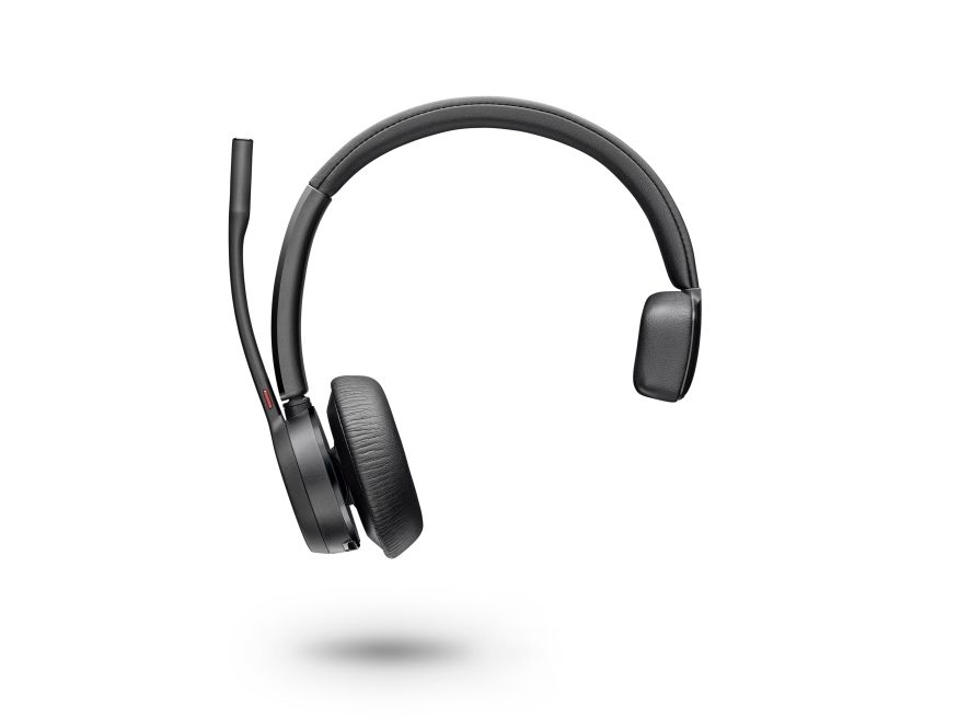 Poly Voyager 4310 Uc, Trådløs, Kontor/Callcenter, 122 G, Headset, Sort