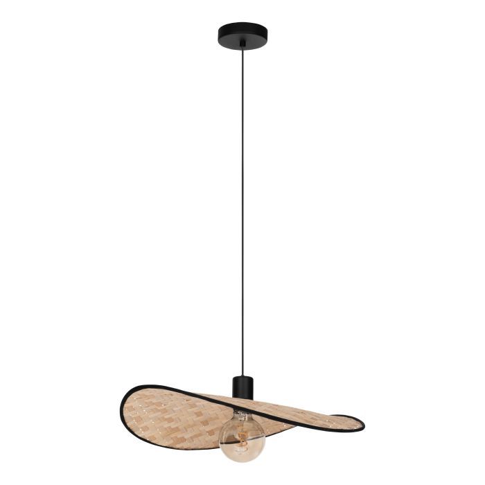 EGLO MARYWELL PENDELLEUCHTE 500X345 E27 SCHWARZBAMBUS - Bild 5