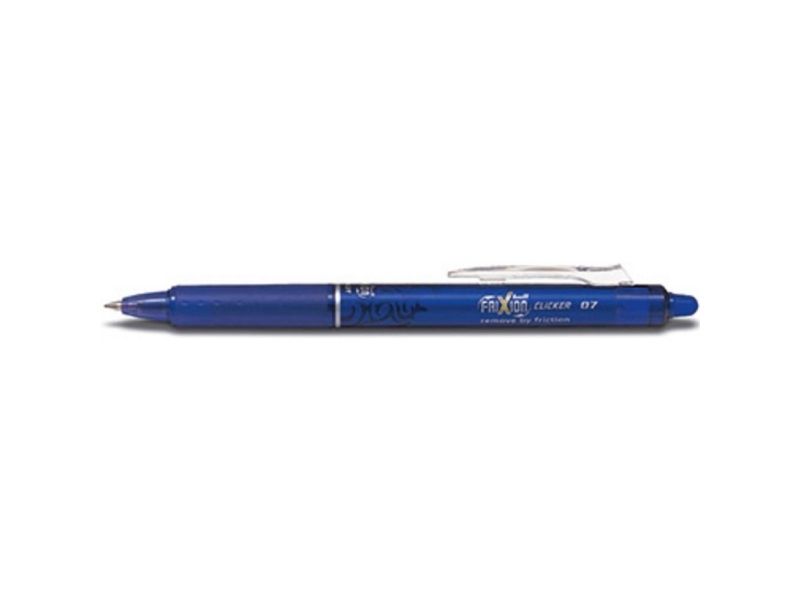 Pilot Frixion Ball Clicker - Rollerball-Pen - Ikke-Permanent - Blå - Gelblæk - 0.7 Mm - Fin - Tilbagetrækkelig - Med Viskelæder
