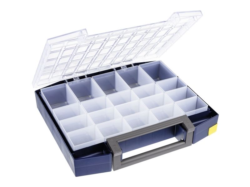 raaco Boxxser 80, Verktygsl&aring;da, Polykarbonat, Polypropylen, Bl&aring;, Transparent, 15 kg, G&aring;ngj&auml;rn, 421 mm
