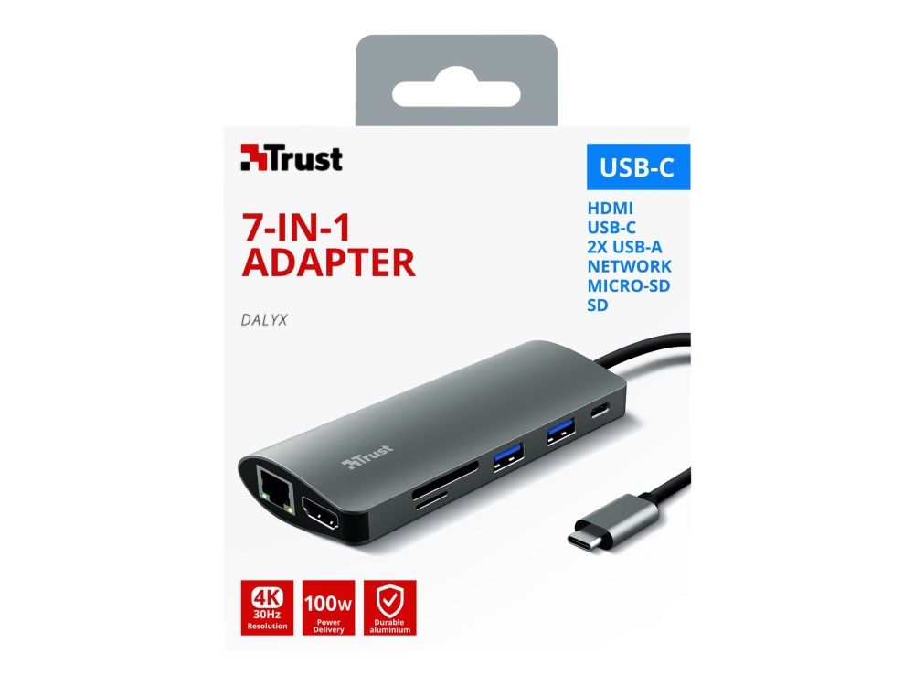Adapter Trust Dalyx 7-In-1 Usb-C