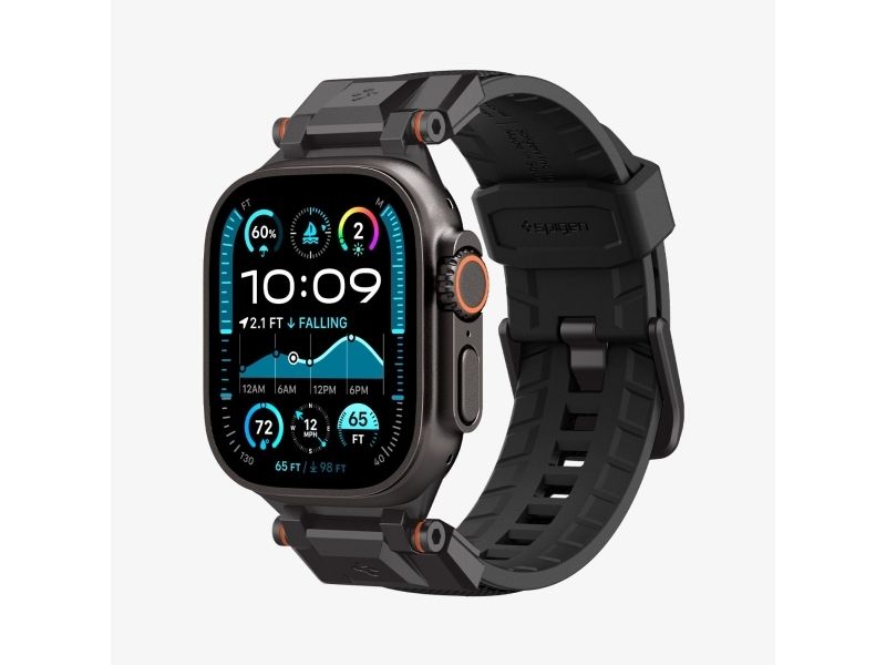 Spigen Durapro Armor, Band, Smartwatch, Sortieren, Apple, Apple Watch Ultra (49Mm), Nylon, Termoplastisk Polyurethan (Tpu)