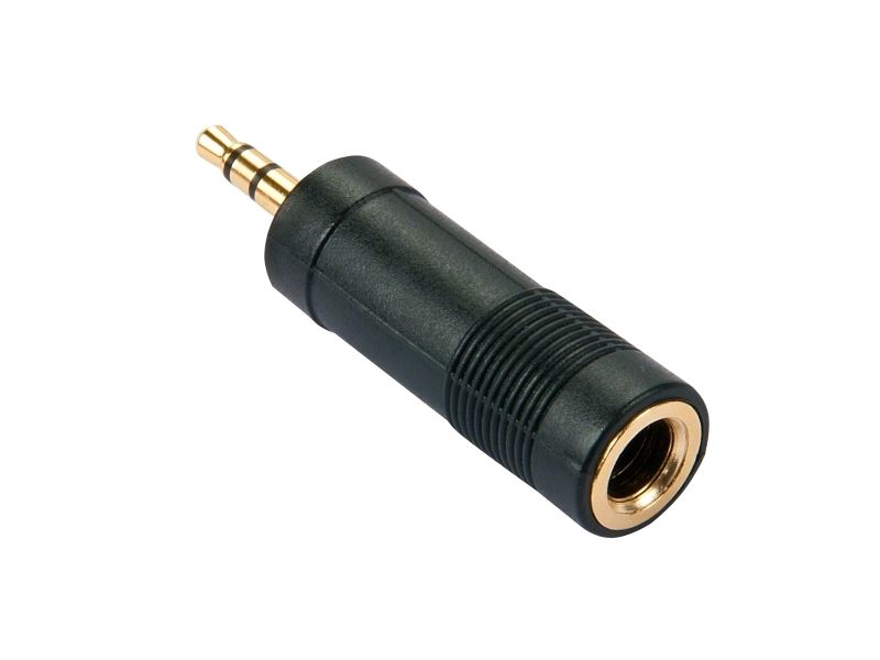 Lindy 35621 jackadapter 3,5 mm han til 6,3 mm hun, sort