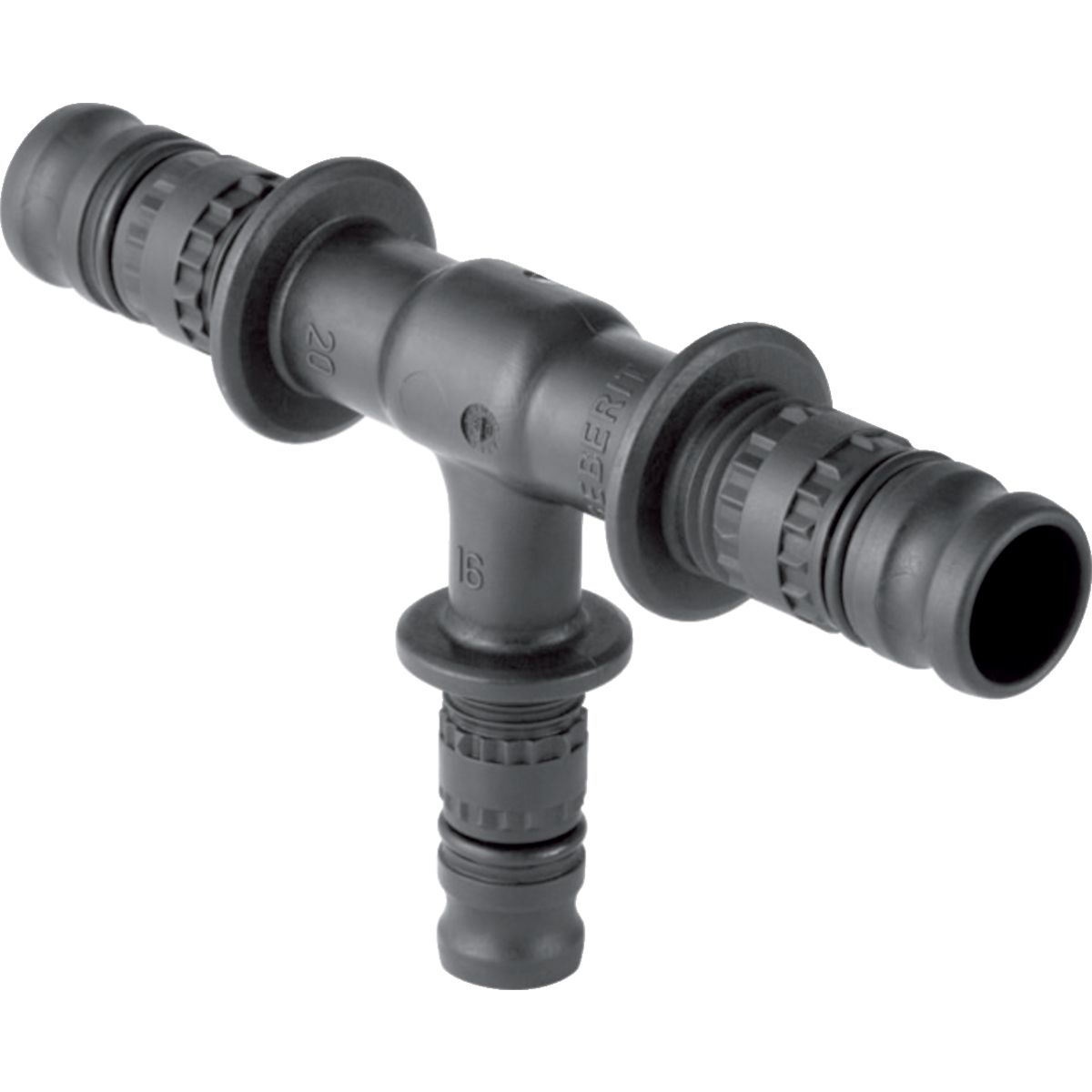 Geberit Mepla t-stykke 26-16-26 pvdf