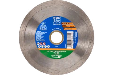 Pferd Diamond Cut-Off Wheels For The Construction Industry, Type With Continuous Rim Psf, Stahl