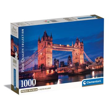 Puslespil Hqc Tower Bridge At Night, 1000 Brikker