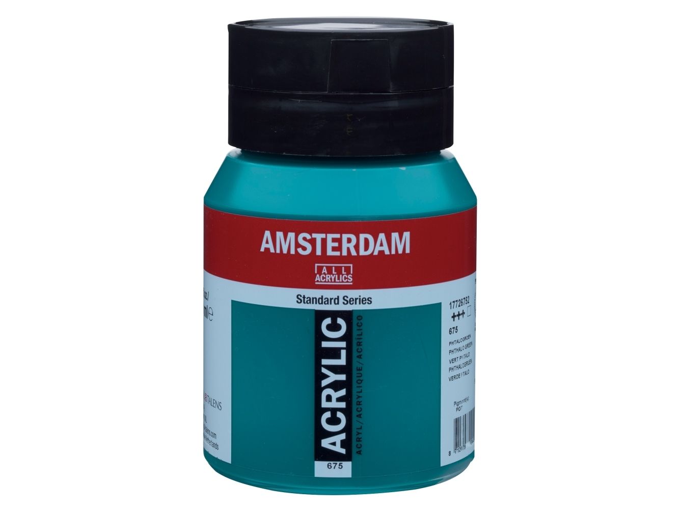 Amsterdamin standardisarjan akryylisäiliö Phthalo Green 675